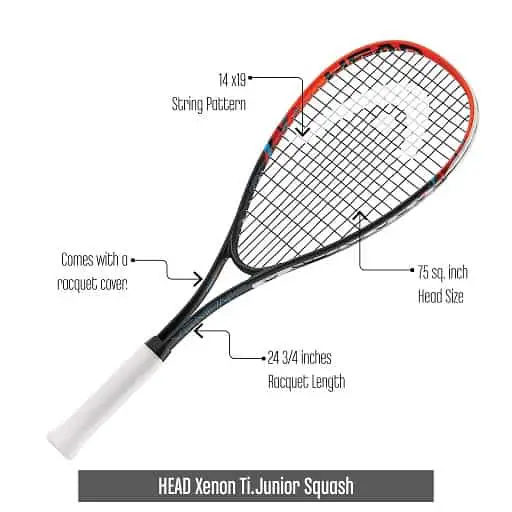 Junior-Squash-Racquet-HEAD-Xenon-Ti