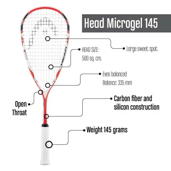 Squash Racquet under $100_HeadMicrogel145