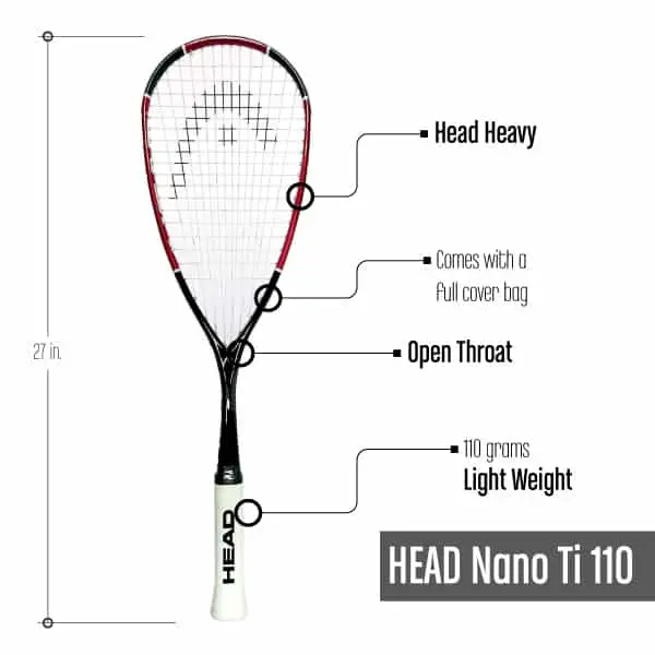 Squash Racquet under $100_HeadNanoTi