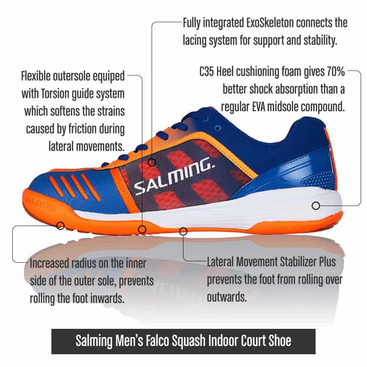 SalmingMensFalcoSquashIndoorCourtShoe