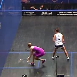 Squash Corner Drop Shot